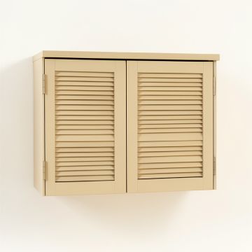 Heath Crossing Wall-Mounted Entry Cabinet - Beige (synthetic illustration; no displayed measurements)