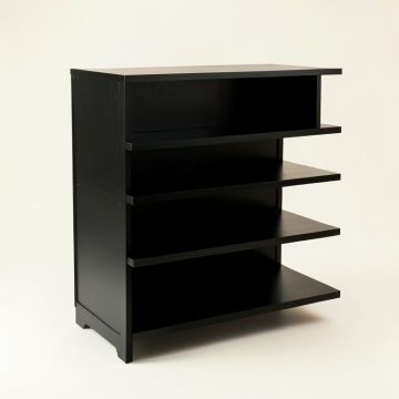 Dune Dell Desktop Shelving Unit - Black (synthetic illustration; no displayed measurements)