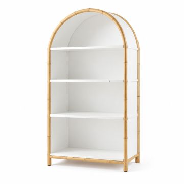 Bay Bluff Freestanding Bookcase - White (synthetic illustration; no displayed measurements)