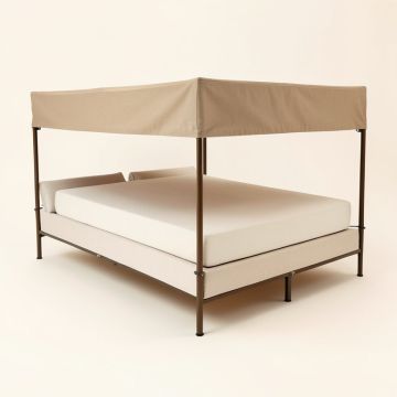 Jasman Low Profile Canopy Bed (synthetic illustration; no displayed measurements)