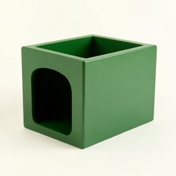 Willow Edge Empty Furniture-Style Litter Enclosure - Green (synthetic illustration; no displayed measurements)