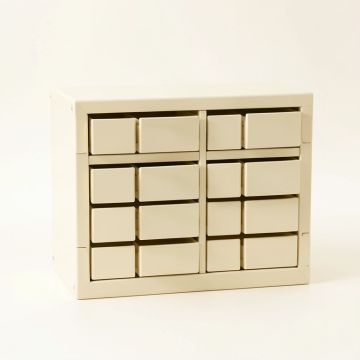 Willow Dell Small-Parts Storage Drawer Cabinet - Ivory (synthetic illustration; no displayed measurements)