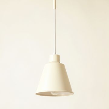 Glen Crest Pendant Light Suspended From One Plain Cable - Ivory (synthetic illustration; no displayed measurements)