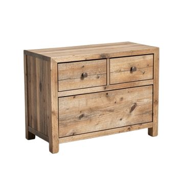 Holly Aged Wood 3 Drawer Chest