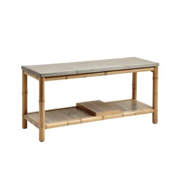 Harbor Edge Indoor Bench - Gray