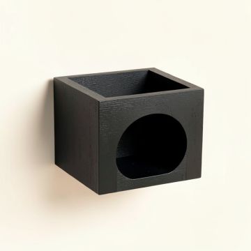 Cove Crossing Wall-Mounted Cat Perch - Black (synthetic illustration; no displayed measurements)