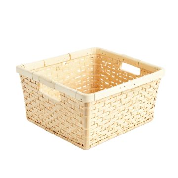Brook Branch Empty Storage Basket - Cream