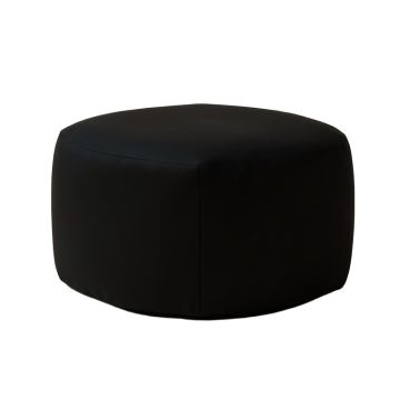 Atara 16 '' Round Chevron Pouf Ottoman