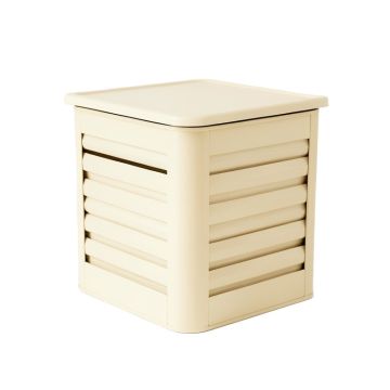 Laurel Canyon Closed Garden Compost Bin - Cream