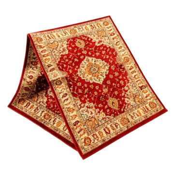 Rosabel Power Loom Red/Beige/Orange Rug