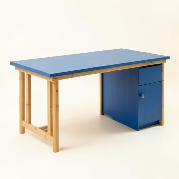 Vale Dell Empty Workshop Workbench - Blue (synthetic illustration; no displayed measurements)