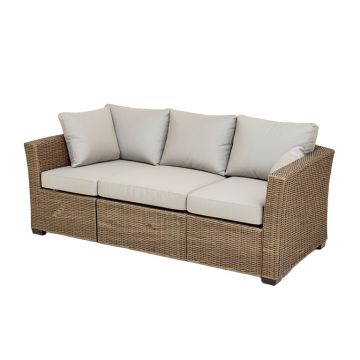 Drekjuan Patio Sofa With Cushions