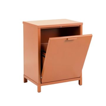 Brook Bluff Freestanding Pull-Out Hamper Cabinet - Terracotta