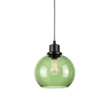 Cedar Arc Pendant Light Suspended From One Plain Cable