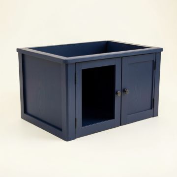 Ash Canyon Empty Furniture-Style Litter Enclosure - Navy (synthetic illustration; no displayed measurements)
