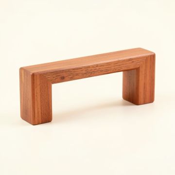 Slate Bridge Cabinet Handle Without Packaging - Terracotta (synthetic illustration; no displayed measurements)