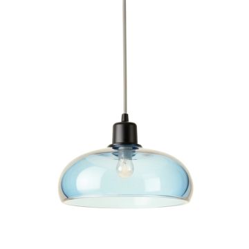 Alder Crest Pendant Light Suspended From One Plain Cable - Blue (synthetic illustration; no displayed measurements)