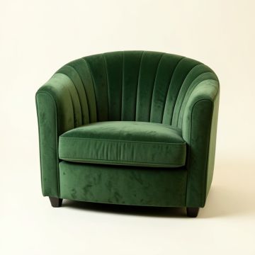 Hill Bend Upholstered Armchair - Green (synthetic illustration; no displayed measurements)