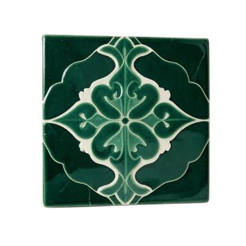 Delphi Arabesque 4 '' X 3 '' Ceramic Mosaic Tile