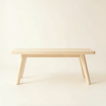 Brook Field Indoor Bench - Ivory (synthetic illustration; no displayed measurements)