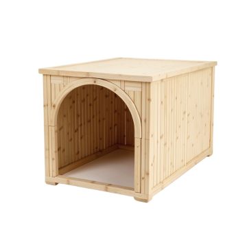 Wren Bluff Empty Furniture-Style Litter Enclosure - Ivory