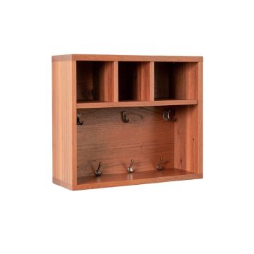 Wren Dale Wall-Mounted Entryway Organizer Shelf - Terracotta