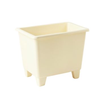 Flint Crest Empty Raised Planter - Cream