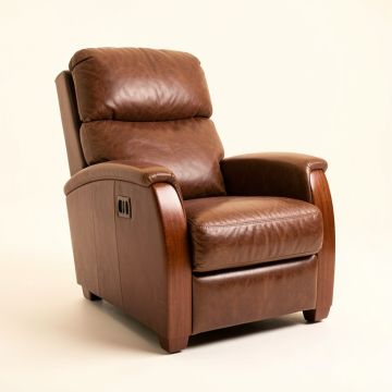 Miklos 35.8 '' Wide Leather Match Power Lift Assist Standard Recliner (synthetic illustration; no displayed measurements)