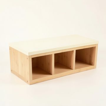 Cove Dell Shoe Storage Bench - Cream (synthetic illustration; no displayed measurements)