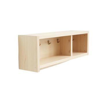 Juniper Dell Wall-Mounted Entryway Organizer Shelf - Ivory