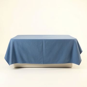 Moss Branch Flat Bed Sheet - Blue (synthetic illustration; no displayed measurements)