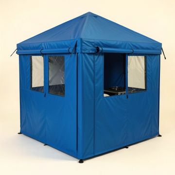 70 '' X 55 '' Outdoor Polyester Playhouse With Kitchen (synthetic illustration; no displayed measurements)