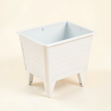 Elm Branch Empty Raised Planter - White (synthetic illustration; no displayed measurements)