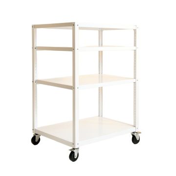 Field Canyon Empty Rolling Workshop Cart - White