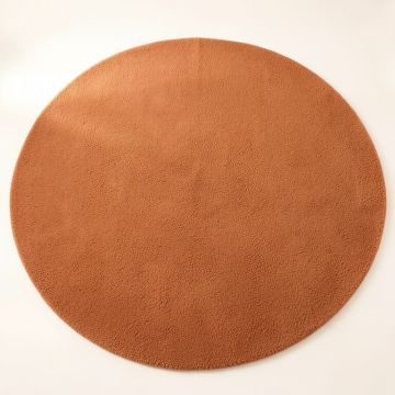 Linden Bridge Round Area Rug - Terracotta (synthetic illustration; no displayed measurements)