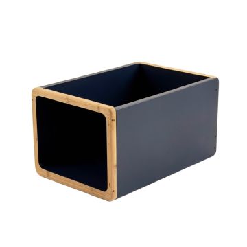 Maple Bluff Empty Furniture-Style Litter Enclosure - Navy