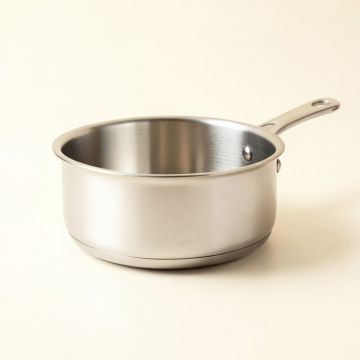 Ayesha Home Collection Stainless Steel Saucepan , 1 Quart (synthetic illustration; no displayed measurements)
