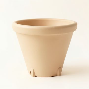 Cedar Dell Empty Railing Planter With Integral Brackets - Beige (synthetic illustration; no displayed measurements)