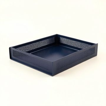 Willow Field Empty Under-Desk Cable Tray - Navy (synthetic illustration; no displayed measurements)