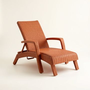 Oak Brook Outdoor Lounge Chair - Terracotta (synthetic illustration; no displayed measurements)