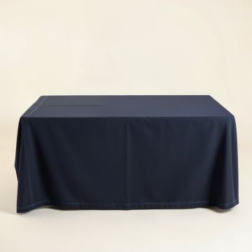 Oak Crossing Flat Bed Sheet - Navy (synthetic illustration; no displayed measurements)