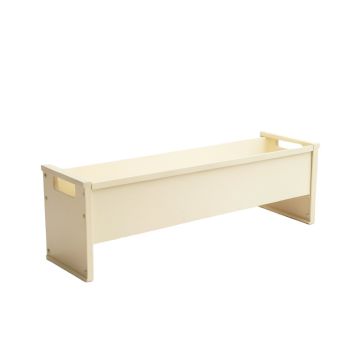 Aspen Brook Narrow Outdoor Storage Bench - Ivory
