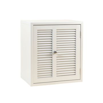 Spruce Arc Wall-Mounted Laundry Cabinet - White