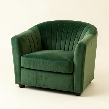 Vale Canyon Upholstered Armchair - Green (synthetic illustration; no displayed measurements)