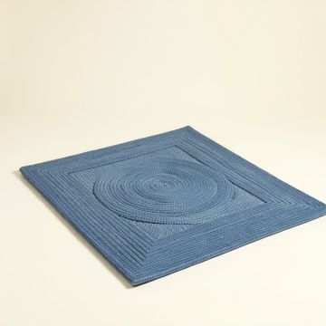 Aradia Braided Cotton Blue Area Rug (synthetic illustration; no displayed measurements)