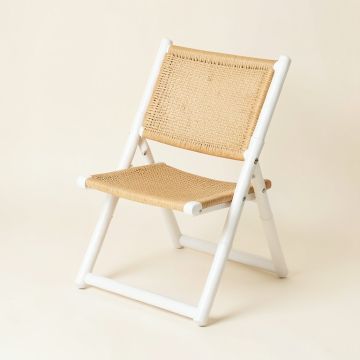 Bay Brook Folding Outdoor Chair - White (synthetic illustration; no displayed measurements)