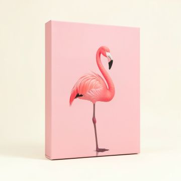 Flamingo Ii - Wrapped Canvas Print (synthetic illustration; no displayed measurements)