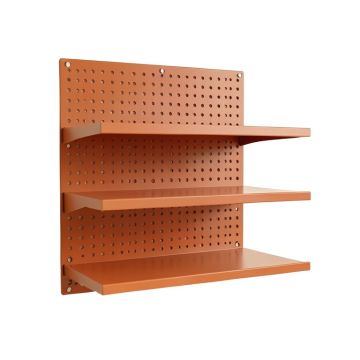Dune Dale Empty Wall-Mounted Tool Organizer Panel - Terracotta