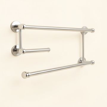 24 '' Wall Mounted Multi Rod Towel Rack (synthetic illustration; no displayed measurements)