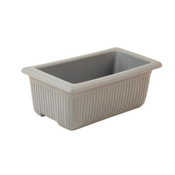 Pine Arc Empty Railing Planter With Integral Brackets - Gray